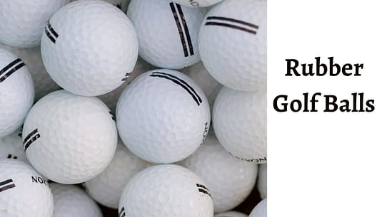 Rubber golf balls