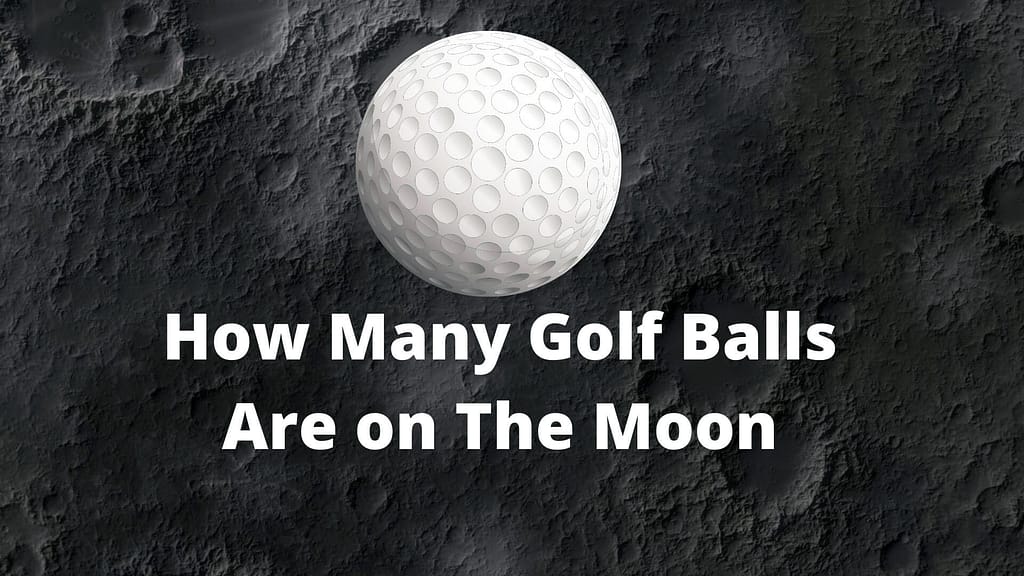 how many golf balls are on the moon