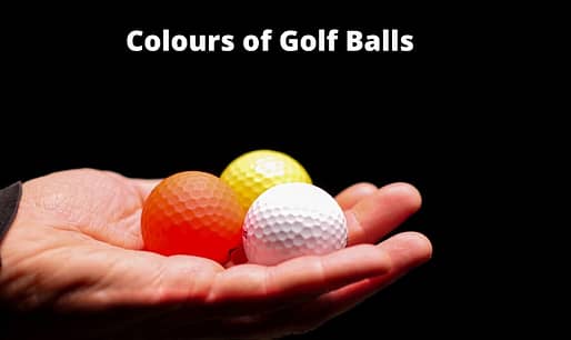 Colors of golf balls